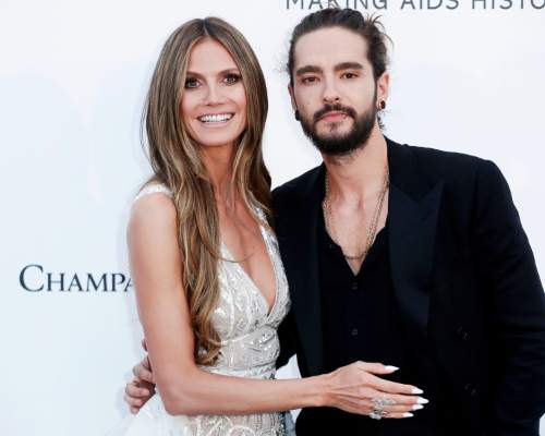 Heidi Klum and Tom Kaulitz attending an event.